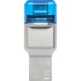 Kingston MobileLite Duo 3C, Lecteur de carte Argent, USB 3.1