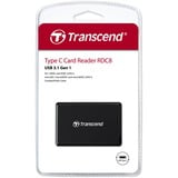 Transcend RDF8 lecteur de carte mémoire Micro-USB Noir Noir, CF, MicroSDHC, MicroSDXC, SD, SDHC, SDXC, Noir, Microsoft Windows 7 Microsoft Windows 8 Microsoft Windows 10 Mac OS X 10.2.8 or later Linux Kernel..., CE/FCC/BSMI/KC/RCM/EAC, Micro-USB, USB