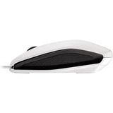 CHERRY GENTIX Souris filaire, blanc grisé, USB Graphite, blanc grisé, USB, Ambidextre, Optique, USB Type-A, 1000 DPI, Noir, Gris