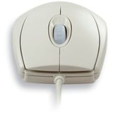 CHERRY WheelMouse optical M-5400, Souris Gris clair, gris clair, PS2/USB, Ambidextre, Optique, USB Type-A + PS/2, 1000 DPI, Gris, Vente au détail