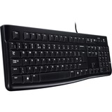 Logitech K120, clavier Layout US (QWERTY), Rubberdome