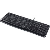 Logitech K120, clavier Layout US (QWERTY), Rubberdome