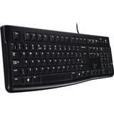 Logitech K120, clavier Noir, Layout BE, Rubberdome