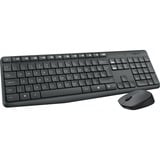 Logitech MK23 Clavier et souris sans fil, set de bureau Noir