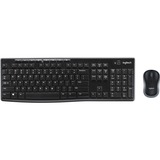 Logitech MK270 WL Desktop, set de bureau Noir, Layout BE, Rubberdome