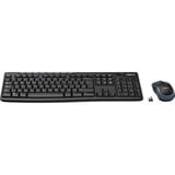 Logitech Wireless Combo MK270 set de bureau Noir, Layout BE (AZERTY), Rubberdome