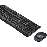 Logitech Wireless Combo MK270 set de bureau Noir, Layout BE (AZERTY), Rubberdome