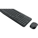 Logitech Wireless MK235 set de bureau Noir, Layout US-International (QWERTY)