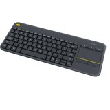 Logitech Wireless Touch K400 Plus clavier Gris foncé, Layout BE (AZERTY)
