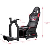 RaceRoom Game Seat RR 3055, Simulateur de course Noir/Rouge