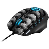 Sharkoon Drakonia II, Souris gaming Noir, 100 - 15000 dpi, LED RGB