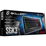 Sharkoon Skiller Mech SGK3, clavier gaming Noir, Layout BE, Kailh Red