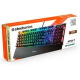 SteelSeries Apex 7, clavier gaming Noir, Layout FR, SteelSeries QX2 Brown, LED RGB