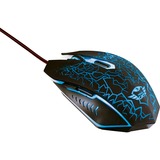 Trust GXT 105 Izza Illuminated, Souris gaming Noir, 21683, 800 - 2400 dpi, LED multicolores