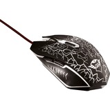 Trust GXT 105 Izza Illuminated, Souris gaming Noir, 21683, 800 - 2400 dpi, LED multicolores