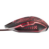 Trust GXT 105 Izza Illuminated, Souris gaming Noir, 21683, 800 - 2400 dpi, LED multicolores