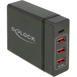 DeLOCK 60W USB Power Delivery, Chargeur Noir