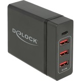 DeLOCK 60W USB Power Delivery, Chargeur Noir