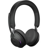 Jabra Evolve2 65, MS Stereo casque on-ear Noir, Microsoft Teams, Bluetooth, Station de recharge incluse