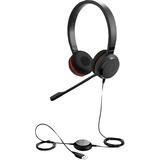 Jabra Evolve 30 II MS Stéréo casque on-ear Noir, Avec fil, 150 - 7000 Hz, Bureau/Centre d'appels, 171 g, Casque, Noir