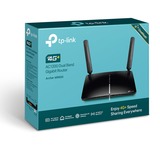 TP-Link Routeur Gigabit 4G+ Cat6 AC1200 sans fil double bande Archer MR600, WLAN-LTE-Routeur Noir, micro-SIM | Mifi | sans batterie