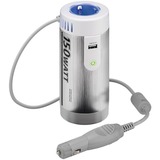 goobay Convertisseur de tension 12 V DC vers 230 V AC, Régulateur de tension Argent