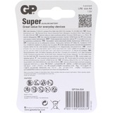 GP Batteries Super 15A, Batterie 4 pièces