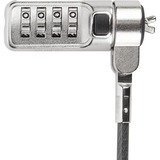 Targus DEFCON 3-in-1 Serrure à câble à clé, Dispositif antivol Argent