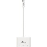 goobay USB-C > HDMI + PD, Hub USB Blanc, 0,15 mètres