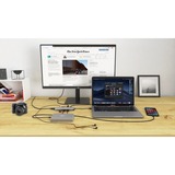 i-tec Metal USB-C Nano Docking Station 4K HDMI LAN + Power Delivery 100 W, Station d'accueil Gris, Avec fil, USB 3.2 Gen 1 (3.1 Gen 1) Type-C, 100 W, 10,100,1000 Mbit/s, Argent, Turquoise, MicroSD (TransFlash), SD