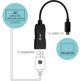 i-tec USB-C > DisplayPort, Adaptateur Noir, 0,15 mètres, 4K 60Hz