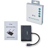 i-tec USB-C > HDMI PD/Data Travel, Hub USB Noir, 0,13 mètres