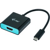 i-tec USB-C > HDMI, Adaptateur Noir, 0,15 mètres, 4K 60Hz