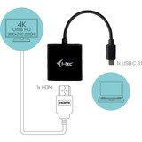 i-tec USB-C > HDMI, Adaptateur Noir, 0,15 mètres, 4K 60Hz