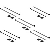 18680 support d'attache-câble Noir Nylon 10 pièce(s), Serre-câble
