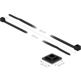 DeLOCK 18680 support d'attache-câble Noir Nylon 10 pièce(s), Serre-câble Noir, Noir, Nylon, 10 pièce(s)