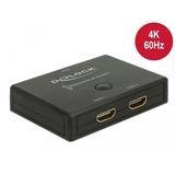 DeLOCK 18749 commutateur vidéo HDMI, Switch HDMI Noir, HDMI, Noir, Plastique, 3840 x 2160 pixels, Chine, 62 mm