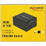 DeLOCK 18767 commutateur audio Noir, Switch Noir, 41 mm, 50 mm, 21 mm, 100-240 V, 50 - 60 Hz, 5 V