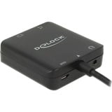 DeLOCK 62784 convertisseur audio Noir, Adaptateur Noir, Micro-USB B, 16 / 20 / 24 bit, 32 / 44.1 / 48 / 88.2 / 96 kHz