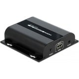 DeLOCK 65950 extension audio/video Émetteur AV Noir, Extension HDMI Émetteur AV, 100 m, Avec fil, Noir, HDCP