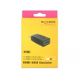 DeLOCK Adaptateur prise HDMI-A > prise HDMI-A, Emulateur EDID Noir