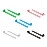 DeLOCK Attache de câble réutilisable en silicone, Serre-câble 10 pièces