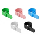 DeLOCK Attache de câble réutilisable en silicone, Serre-câble 10 pièces