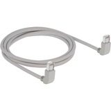 DeLOCK Câble de raccordement S/FTP, RJ-45 Cat.6a Gris, 2 mètres