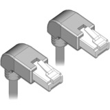 DeLOCK Câble réseau RJ-45 S/FTP Cat.6a Gris, 1 mètre