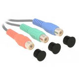 DeLOCK Capuchon de protection pour prise RCA, Capuchon protecteur Noir, 10 pièces