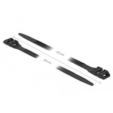 DeLOCK Collier de serrage à double verrouillage L 250 x L 9 mm, Serre-câble Noir, 10 pièces