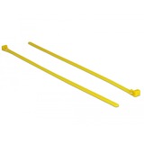 DeLOCK Colliers de serrage réutilisables résistants à la chaleur, Serre-câble Jaune, 300 x 7,6 mm, 100 pièces