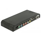 DeLOCK Converter CVBS/YPbPr/VGA > HDMI, Convertisseur Noir