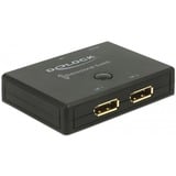 DeLOCK DisplayPort Commutateurs vidéo, Switch de DisplayPort Noir, DisplayPort, Noir, Plastique, 3840 x 2160 pixels, 5 V, 820 mm